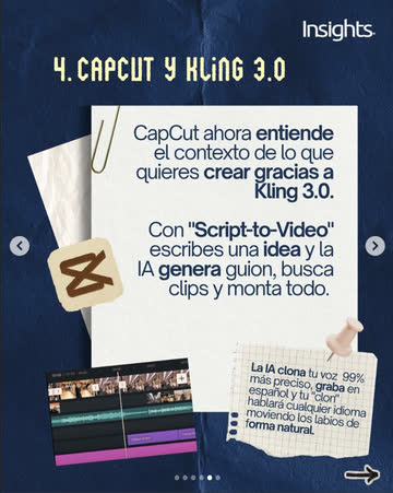 IA aplicada — CapCut y Kling 3.0